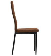 Esszimmerstühle 2 Stk. Braun Stoff