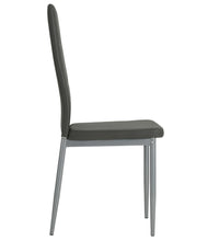 Esszimmerstühle 2 Stk. Grau Kunstleder