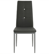 Esszimmerstühle 2 Stk. Grau Kunstleder