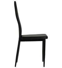 Esszimmerstühle 4 Stk. Schwarz Kunstleder