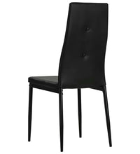 Esszimmerstühle 4 Stk. Schwarz Kunstleder