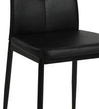 Esszimmerstühle 4 Stk. Schwarz Kunstleder