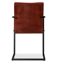 Esszimmerstühle 4 Stk. Echtleder Braun