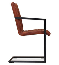 Esszimmerstühle 6 Stk. Echtleder Braun