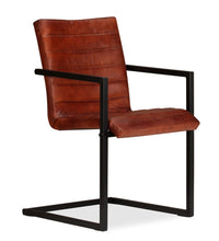 Esszimmerstühle 6 Stk. Echtleder Braun