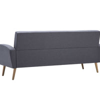 Sofa 3-Sitzer Stoff Hellgrau