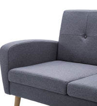 Sofa 3-Sitzer Stoff Hellgrau