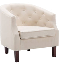 Sessel Beige Stoff