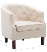 Sessel Beige Stoff