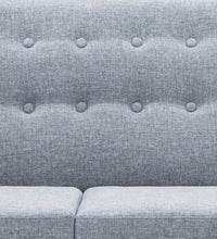 Sofa L-Form Stoff 171,5x138x81,5 cm Hellgrau