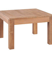 Couchtisch Massivholz Teak Natur 60x60x40 cm