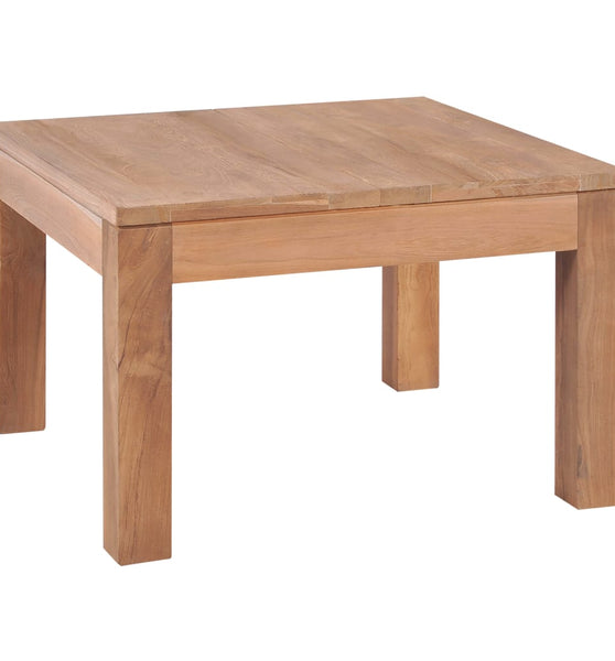 Couchtisch Massivholz Teak Natur 60x60x40 cm