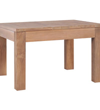 Couchtisch Massivholz Teak Natur 60x60x40 cm