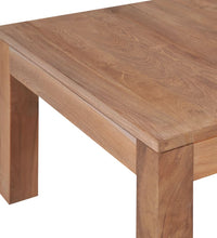 Couchtisch Massivholz Teak Natur 60x60x40 cm