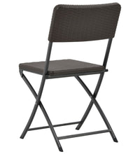 Klappbare Gartenstühle 2 Stk. HDPE und Stahl Braun