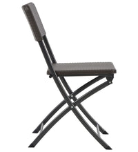 Klappbare Gartenstühle 4 Stk. HDPE und Stahl Braun