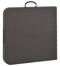 Gartentisch Klappbar Braun 120x60x74 cm HDPE Rattan-Optik