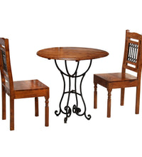 3-tlg. Bistro-Set Massivholz Akazie