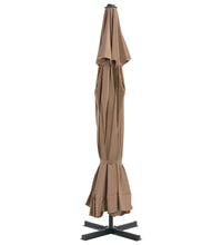 Sonnenschirm mit Aluminium-Mast 500 cm Taupe