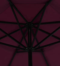 Sonnenschirm mit Aluminium-Mast 500 cm Bordeauxrot