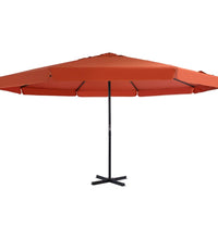 Sonnenschirm Aluminium-Mast 500 cm Terrakotta-Rot
