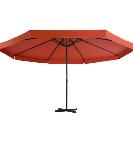 Sonnenschirm Aluminium-Mast 500 cm Terrakotta-Rot