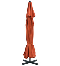 Sonnenschirm Aluminium-Mast 500 cm Terrakotta-Rot