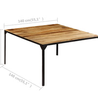 Esstisch 140x140x76 cm Massivholz Mango