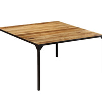 Esstisch 140x140x76 cm Massivholz Mango