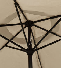 Sonnenschirm mit Metall-Mast 300 cm Taupe