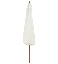 Sonnenschirm mit Holzmast 350 cm Sandweiß