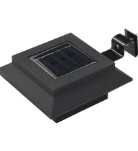 Outdoor Solarleuchten 6 Stück LED Quadratisch 12 cm Schwarz