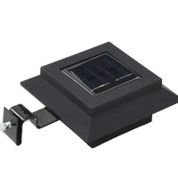 Outdoor Solarleuchten 6 Stück LED Quadratisch 12 cm Schwarz