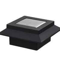 Outdoor Solarleuchten 6 Stück LED Quadratisch 12 cm Schwarz