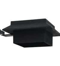 Outdoor Solarleuchten 6 Stück LED Quadratisch 12 cm Schwarz