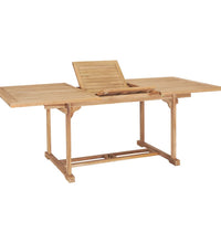 7-tlg. Garten-Essgruppe 150-200 x 100 x 75 cm Massivholz Teak