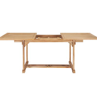 7-tlg. Garten-Essgruppe 150-200 x 100 x 75 cm Massivholz Teak