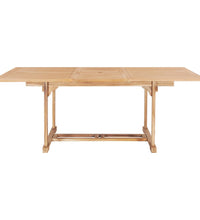 7-tlg. Garten-Essgruppe 150-200 x 100 x 75 cm Massivholz Teak