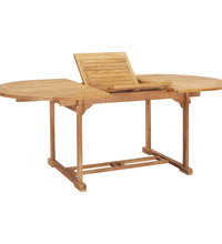 7-tlg. Garten-Essgruppe 150-200 x 100 x 75 cm Massivholz Teak