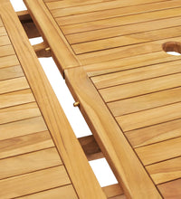 7-tlg. Garten-Essgruppe 150-200 x 100 x 75 cm Massivholz Teak
