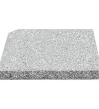Sonnenschirm-Gewichtsplatte Granit 25 kg Quadratisch Grau