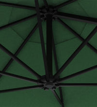 Sonnenschirm zur Wandmontage mit Metall-Mast 300 cm Grün