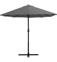 Sonnenschirm mit Aluminium-Mast 460 x 270 cm Anthrazit