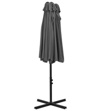 Sonnenschirm mit Aluminium-Mast 460 x 270 cm Anthrazit