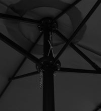 Sonnenschirm mit Aluminium-Mast 460 x 270 cm Anthrazit