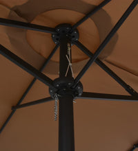 Sonnenschirm mit Aluminium-Mast 460x270 cm Taupe