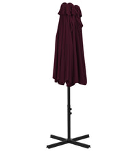Sonnenschirm mit Aluminium-Mast 460x270 cm Bordeauxrot