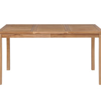 Gartentisch 150x90x77 cm Massivholz Teak