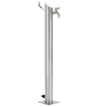 Garten-Wassersäule Edelstahl Rund 95 cm