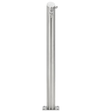 Garten-Wassersäule Edelstahl Rund 95 cm